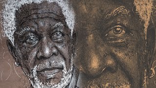 Morgan Freeman - Portrait | Drawing | Pen drawing | How to Draw