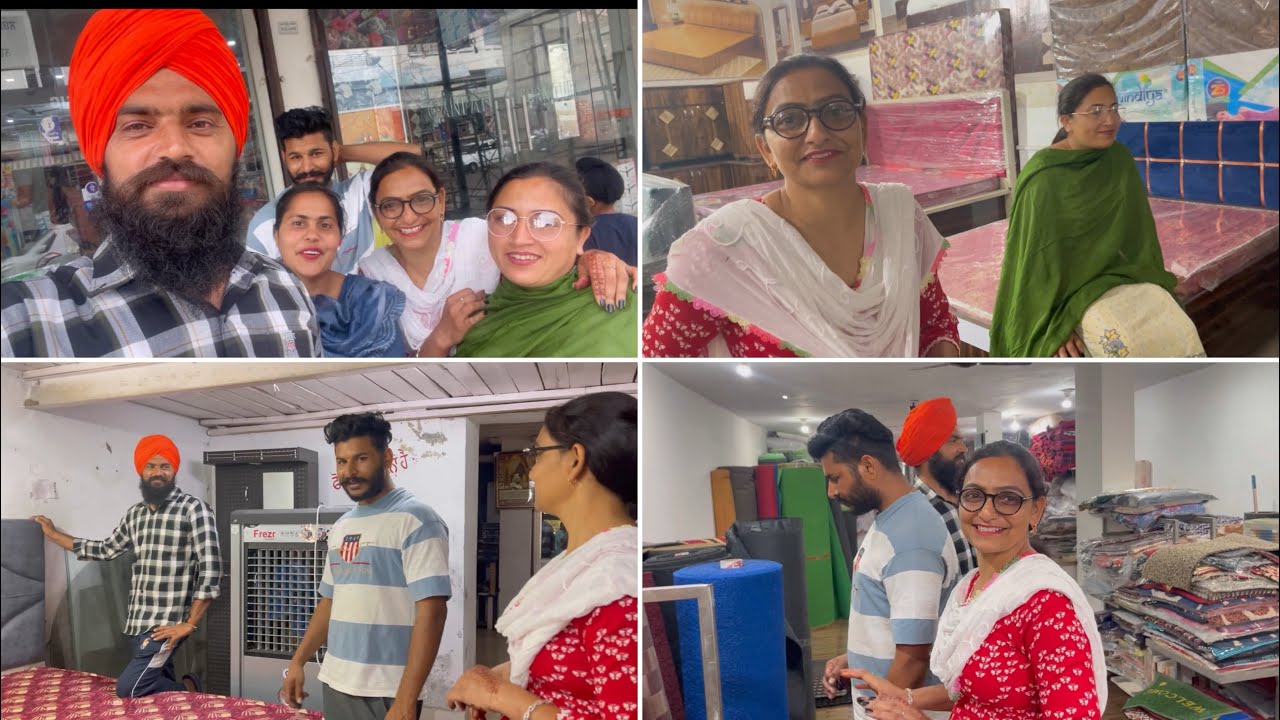 ਅੱਜ ਸੰਦੀਪ ਤੇ ਪ੍ਰੀਤ ਦੀ ਪਸੰਦ ਦੇ ਬੈਡ ਲਏ ajj sandeep te preet di pasand de bed lye