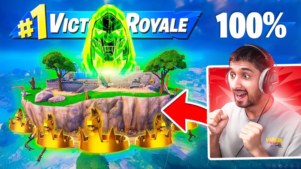 اخيرا طريقة ظهور جزيرة دكتور دوم بنسبة 100%🔥😱فورت نايت