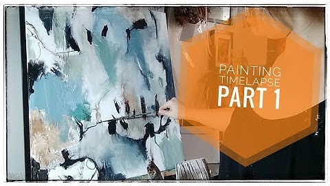 Painting time lapse | Abstract expressionist | PART 1 | Intuitive mark making #new #intuitiveart