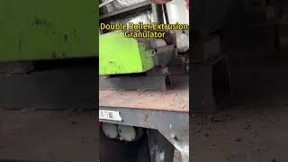 Double-roll extrusion granulators are used for granulating graphite powder #machine  #granulator