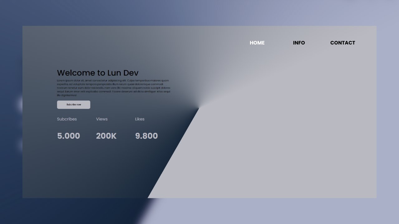 Animation Banner Background Gradient Using HTML & CSS - No Talking ...