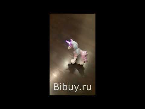 Дитячий інтерактивний єдиноріг смарт поні, 30 см, сенсор, пульт керування, акумулятор, USB зарядне, видео 1