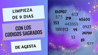 Guía Completa y Ejercicio de LIMPIEZA DE 9 DÍAS CON LOS CÓDIGOS SAGRADOS DE AGESTA