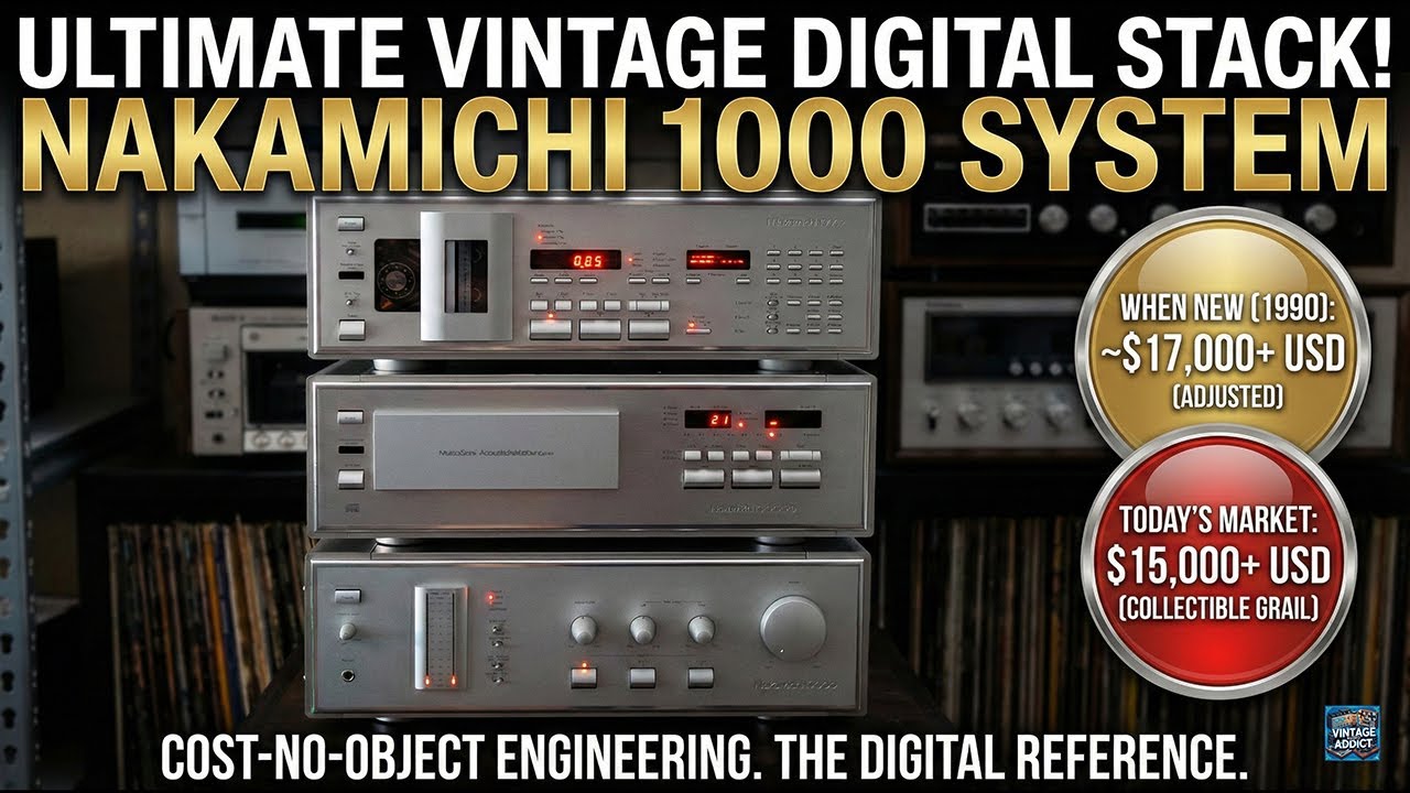 The Holy Trinity of Vintage HiFi Magnetic Tape Audio: Nakamichi