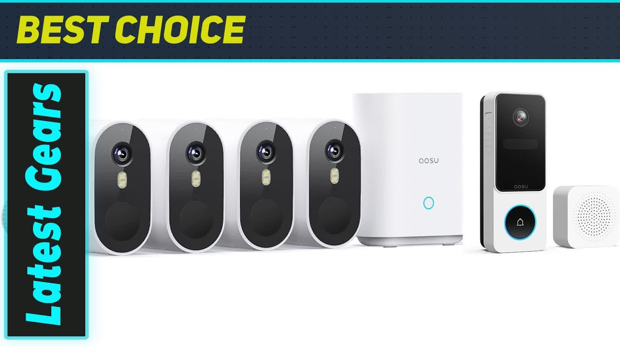 Система AOSU 2K WirelessCam Pro и дверной звонок: лучшая беспроводная безопасность!