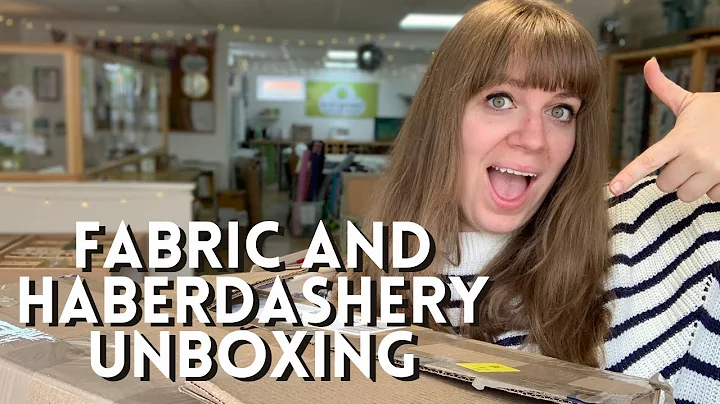 FABRIC DELIVERY UNBOXING Fabric Haul and Unboxing at UK based small business