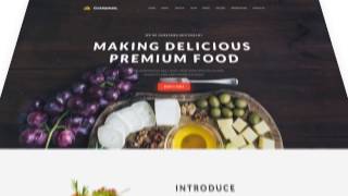 Website Theme for Restaurant Business