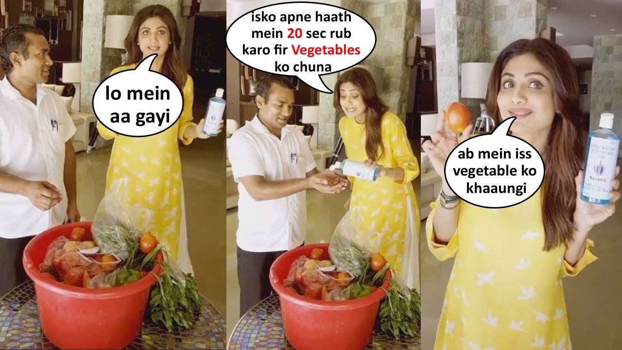 Shilpa Shetty Shows How To Wash VEGETABLES During CORONAVIRUS Outbreak
