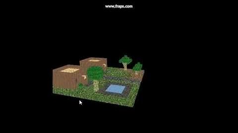 Voxel scene flyby - OpenGL (C++)