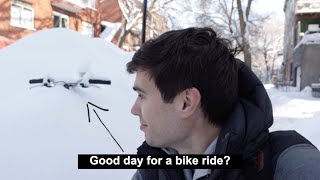 Ever wonder what winter in Canada looks like? (65+ CM of snow in Montreal, Canada) 🇨🇦