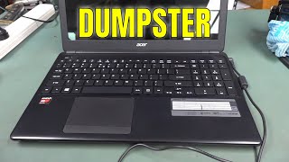 Dumpster Diving Acer Laptop Computer