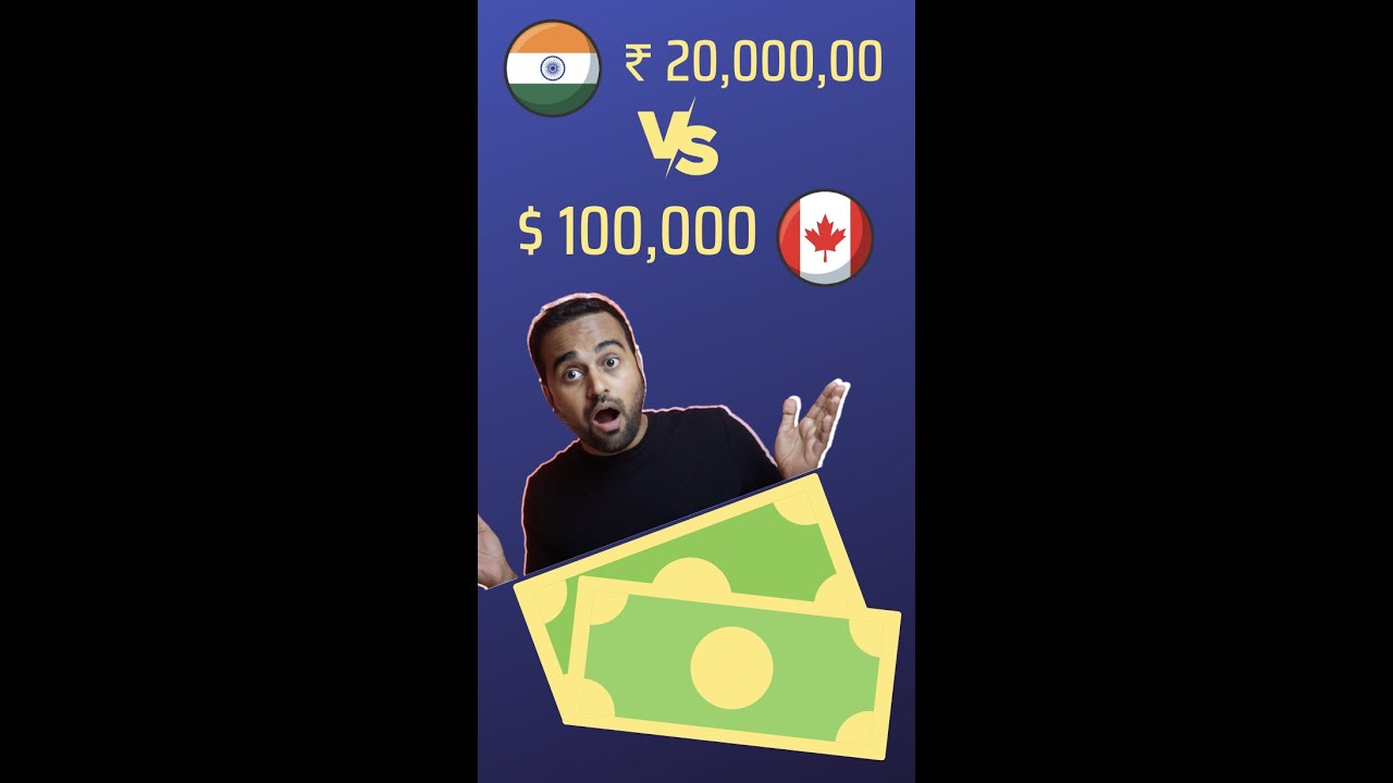 ₹ 20,00,000 in INDIA vs $ 100,000 in Canada ?