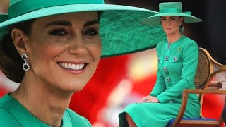 Princess Catherine In Green For Trooping the Colour
