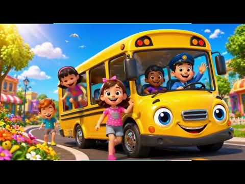 Wheels on the Bus Adventure š Kids Songs Colorful 3D Cartoon