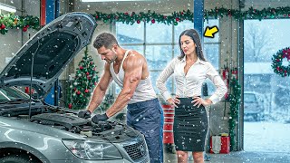 CEO strandet an Weihnachten – Mechaniker hilft gratis, ahnungslos, dass sie ihn seit 10 Jahren sucht