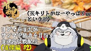 ヨンマ麻雀犬がサンマ中級者を目指す雀魂段位戦配信(雀傑編 #2)【牧島 磨穂郎】