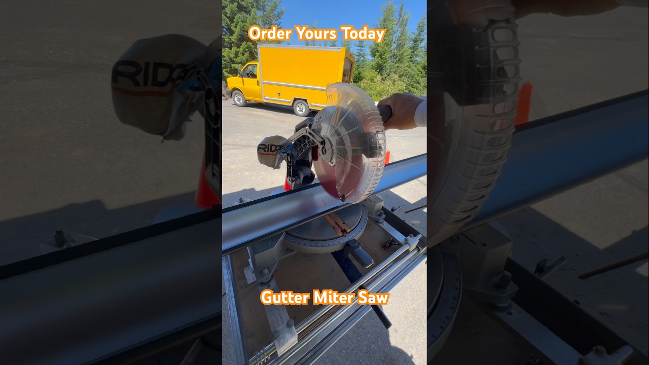 Finally easy way to cut Gutters -gutter miter saw- 