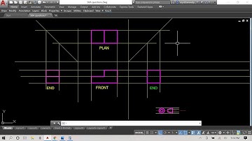 How to Draw 3rd Angle Projection. Part 5. #OrthographicProjections #AutoCAD #TechnicalDrawing