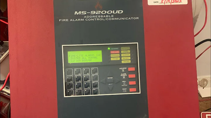 Fire Lite MS-9200UD Test 1