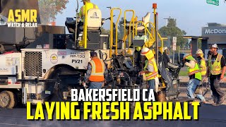 1 Hour Of Mega Machines Laying Asphalt For A New Intersection | 4K 60FPS ASMR