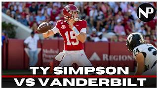Alabama vs Vanderbilt | Ty Simpson NFL Draft Film