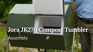 Assembly of the Jora JK270 Compost Tumbler at Eartheasy.com