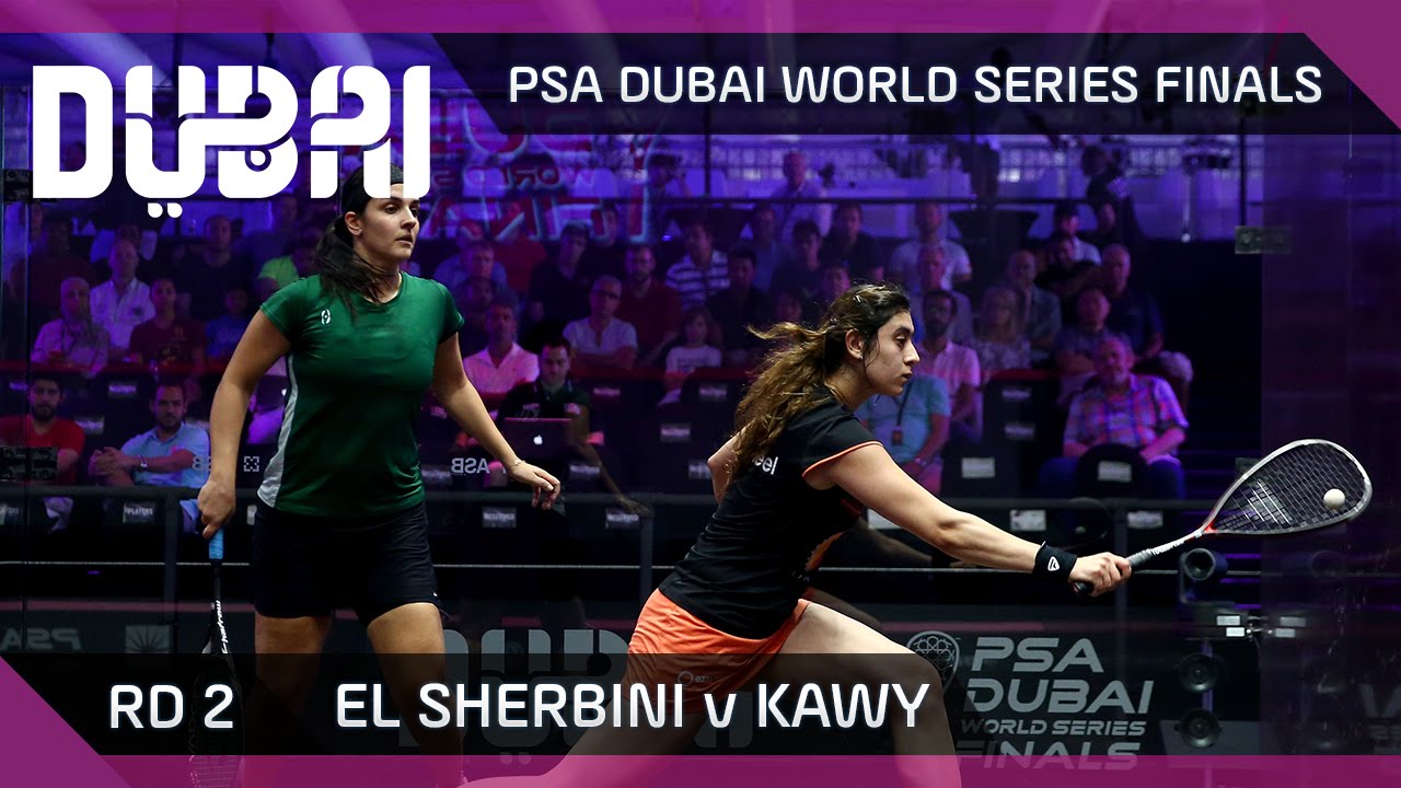 Squash El Sherbini v Kawy PSA Dubai World Series Finals Women's Rd