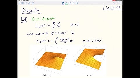 #20. Classical Dilogarithm Function (Introduction to Cluster Algebra)