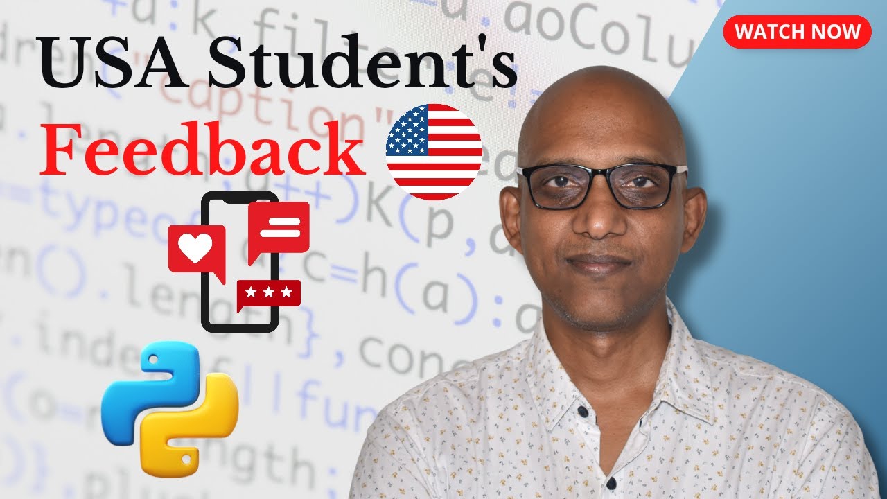 Feedback from an USA student on my Python Fullstack Training - YouTube