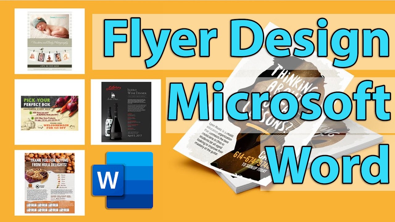 Design A Printable Flyer In Microsoft Word P4 Youtube