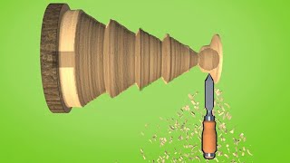 WOODTURNING 3D (Cut, Polish & Paint Wood Game) - Full HD Gameplay Walkthrough screenshot 2