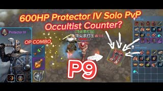 【Frostborn: Coop Survival】600HP PROTECTOR IV SOLO PVP❗ OCCULTIST COUNTER? #frostborn #pvp #protector