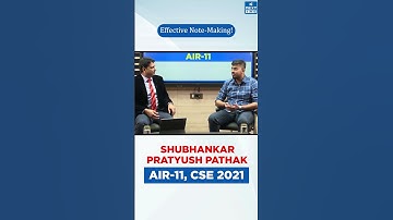 AIR 11 | UPSC CSE 2021 | Shubhankar P.  Pathak | #topper #upsc #ias #bsinghsir