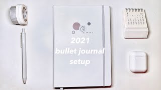 my 2021 bullet journal setup