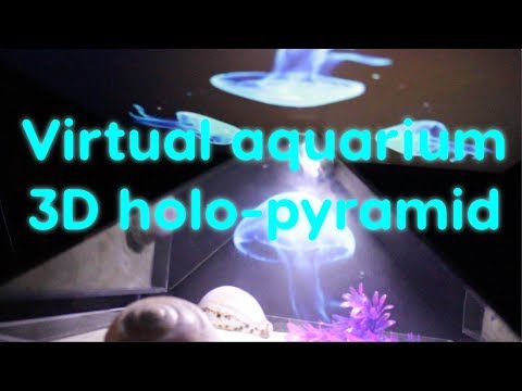How to create a virtual jellyfish aquarium with 3D holo-pyramid