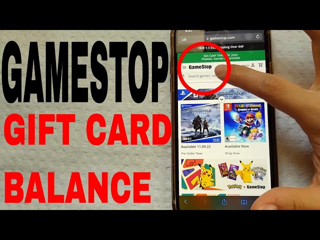 GameStop Gift Card Balance