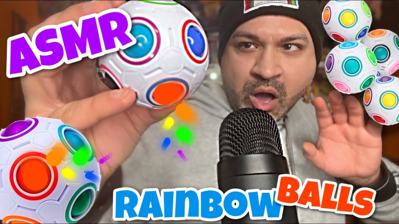 ASMR What Are Rainbow Balls 🌈 ⚽️ (soft spoken) YouTube