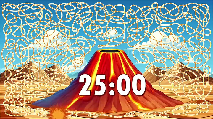 25 Minute Volcano 🌋 Timer Bomb 💣 | Confetti Eruption