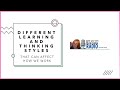Different Learning and Thinking Styles That Can Affect The Way You Work