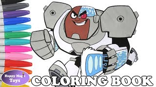 Teen Titans Go Cyborg Coloring Book Pages Teen Titans Go Cyborg Coloring Page Kids Art