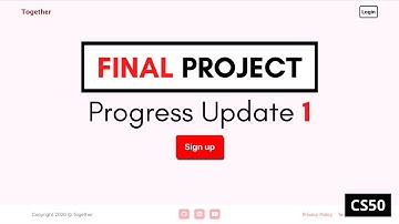 CS50 Final Project Web App (Progress Update #1)