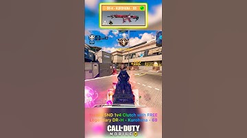 Insane 1v4 Clutch with FREE Legendary DR-H - KUROHANA - 68 in SND #codm #codmshorts #codmobile