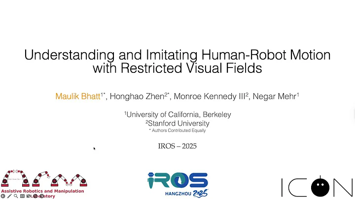 [IROS 2025] Understanding and Imitating Human-Robot Motion with Restricted Visual Fields