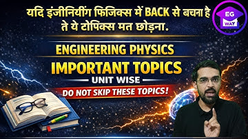AKTU Engineering Physics Important Topics Unit-Wise | Exam Oriented | Must-Do Topics for AKTU Exam