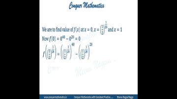 Absolute Maximum Value of x^40 -x^20  - Applications of Derivatives - Class12 Mathematics