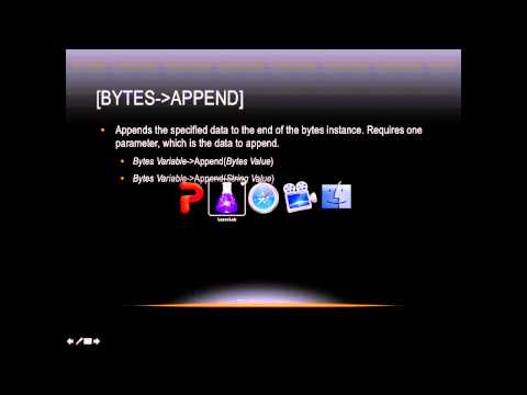 Lasso Programming: [Bytes→append]