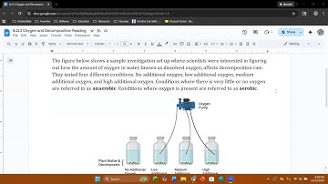 Oxygen and Decomposition Reading - Adapted from OpenSciEd Unit B.2