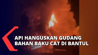 Gudang Bahan Baku Cat Terbakar, Kerugian Diperkirakan Capai Ratusan Juta Rupiah!
