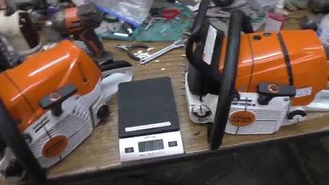 Stihl 462 vs 461 - weight difference